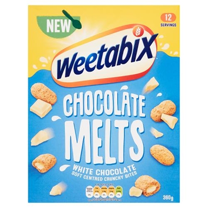 Picture of WEETABIX MELTS WHITE CHOC 360G
